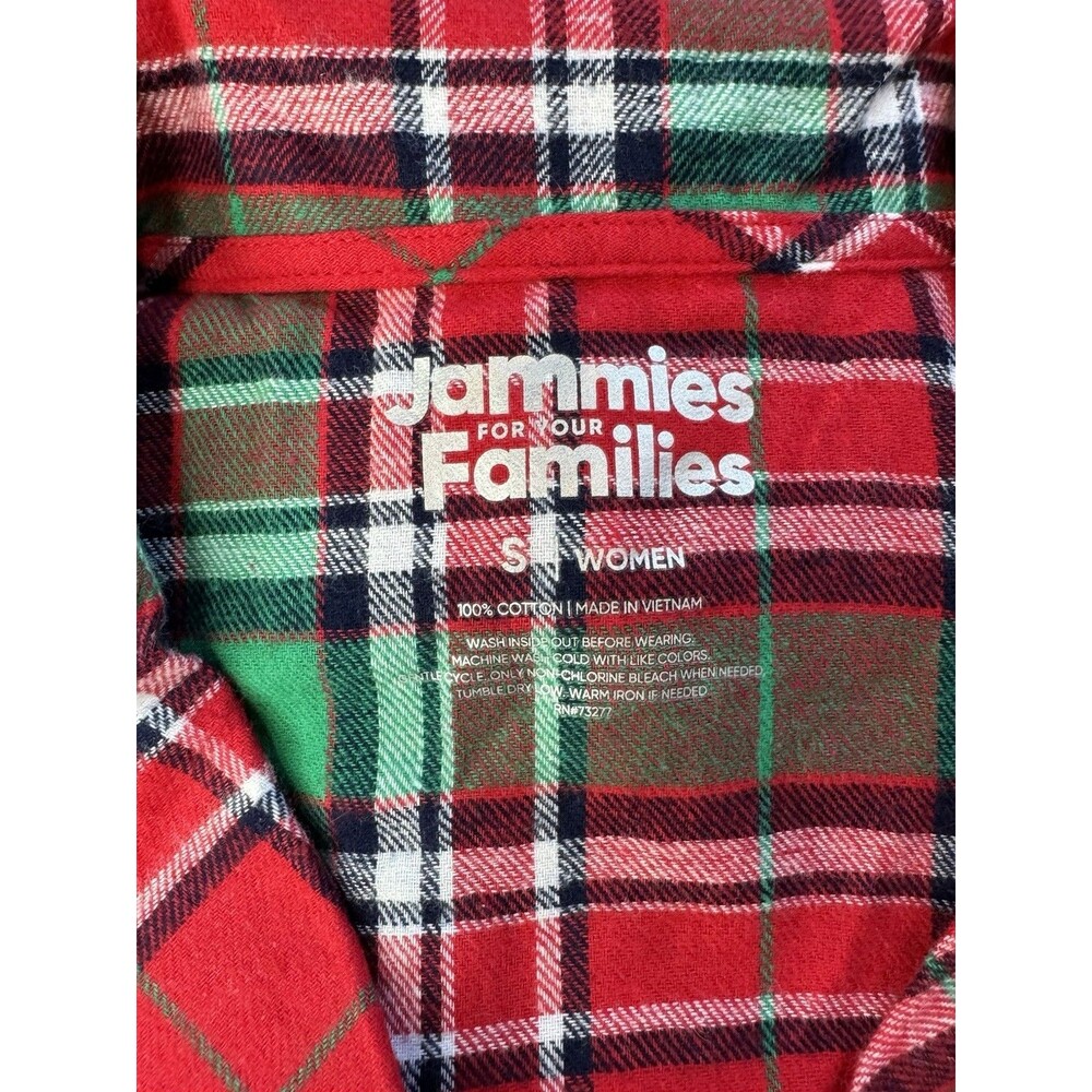 Jammies for your Families Small Plaid 2 Pcs Pajama Set Flannel Pants NWT Women's - Picture 8 of 13